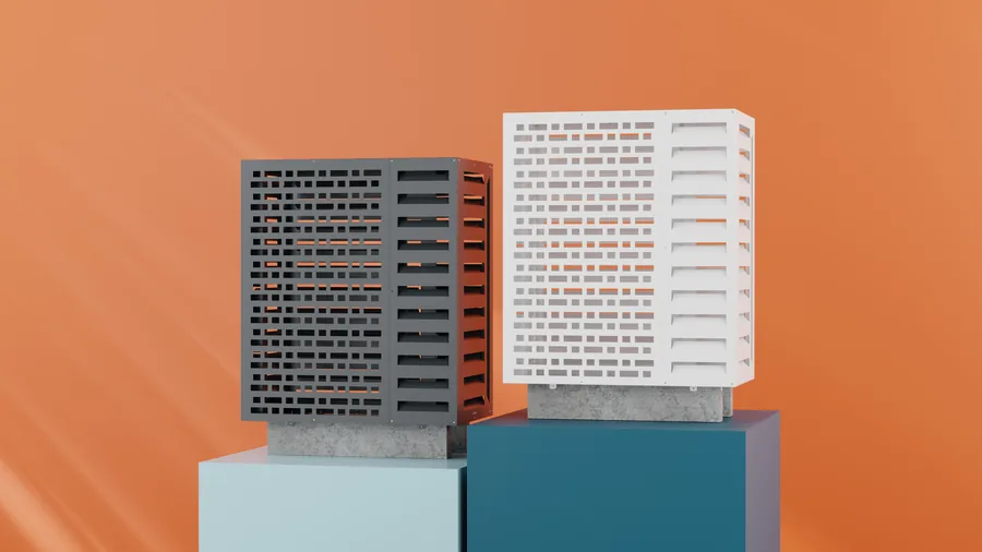 Pokrova AirShield na podstavkih, scenski 3D render 1