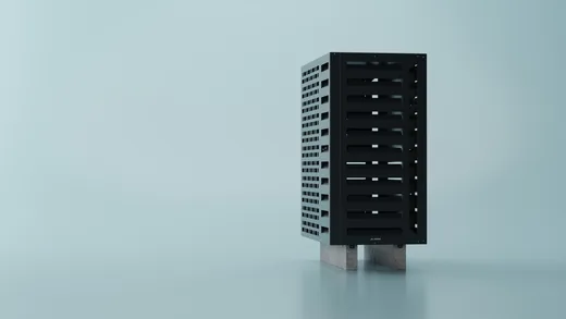 Pokrov AirShield v antracitu, studijski kader 3, 3D render
