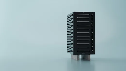 Pokrov AirShield v antracitu, studijski kader 4, 3D render