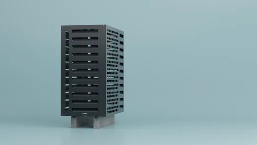 Pokrov AirShield v antracitu, studijski kader 5, 3D render