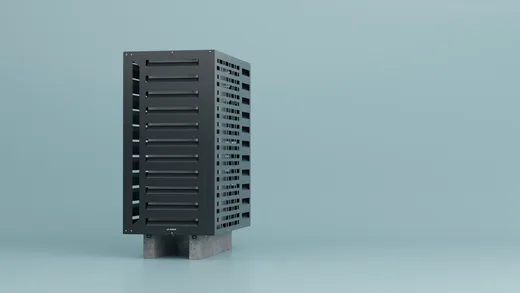 Pokrov AirShield v antracitu, studijski kader 6, 3D render