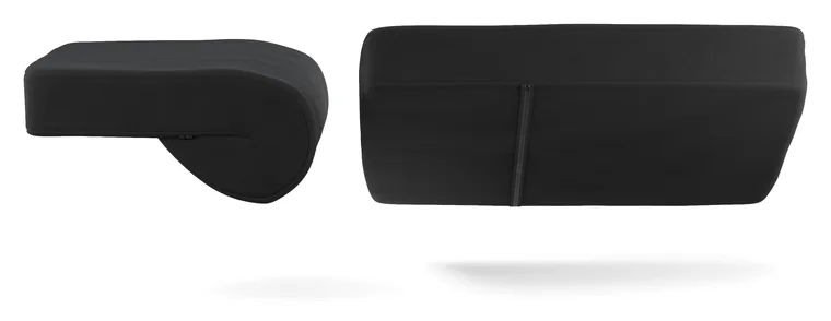 Isti par blazin v črni tkanini, 3D render