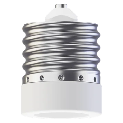 Adapter E39–E26, kratek, katalog render