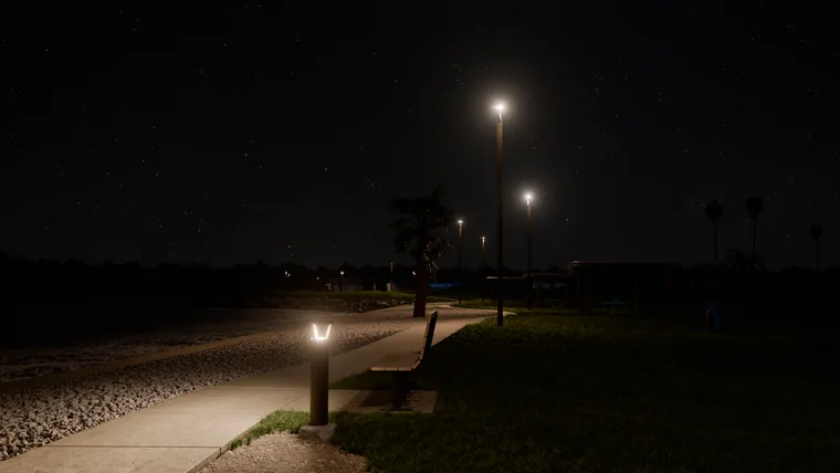 Ista promenada ponoči