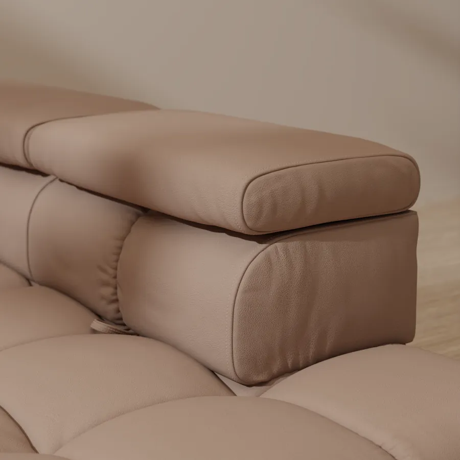 Detajl sedalnega dela in prešitja, 3D render