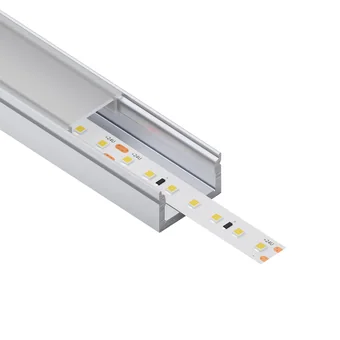 ALU profil L009, produktni render z vstavljenim trakom