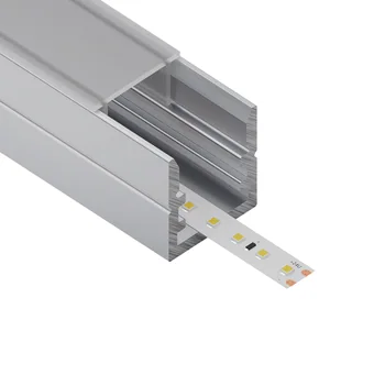 ALU profil L010, produktni render z vstavljenim trakom