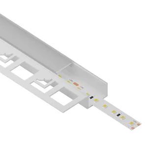 ALU profil L023, produktni render z vstavljenim trakom