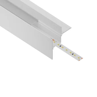 ALU profil L025, produktni render z vstavljenim trakom