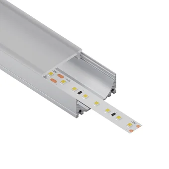 ALU profil L028, produktni render z vstavljenim trakom