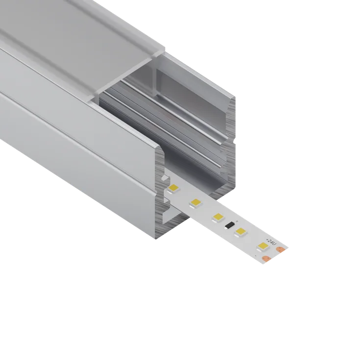 ALU profil L010, render kot izrez brez ozadja
