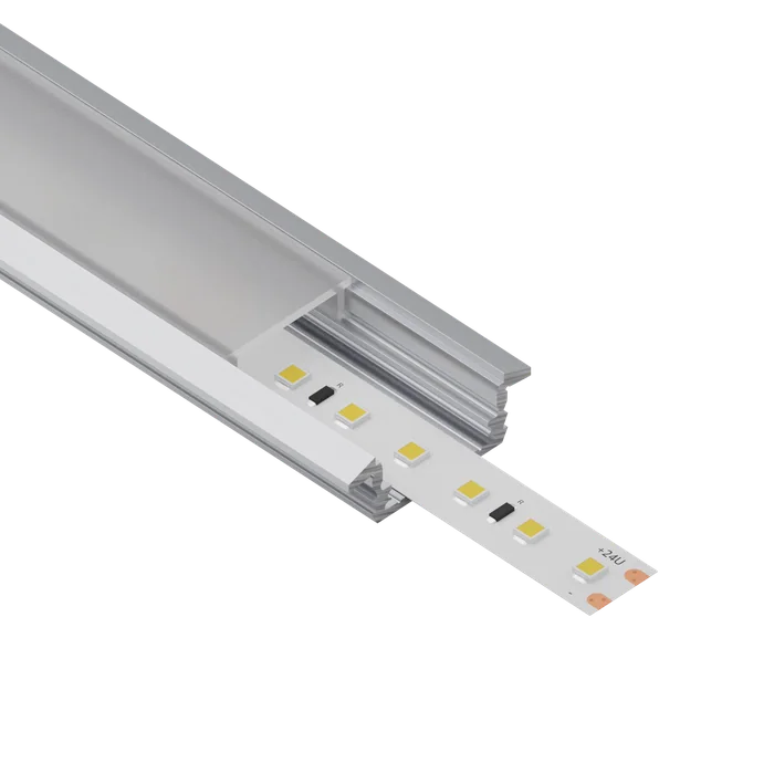 ALU profil L011, render kot izrez brez ozadja
