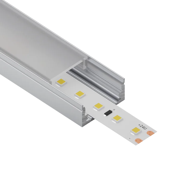 ALU profil L012, render kot izrez brez ozadja