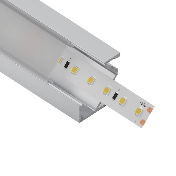 ALU profil L017, render kot izrez brez ozadja