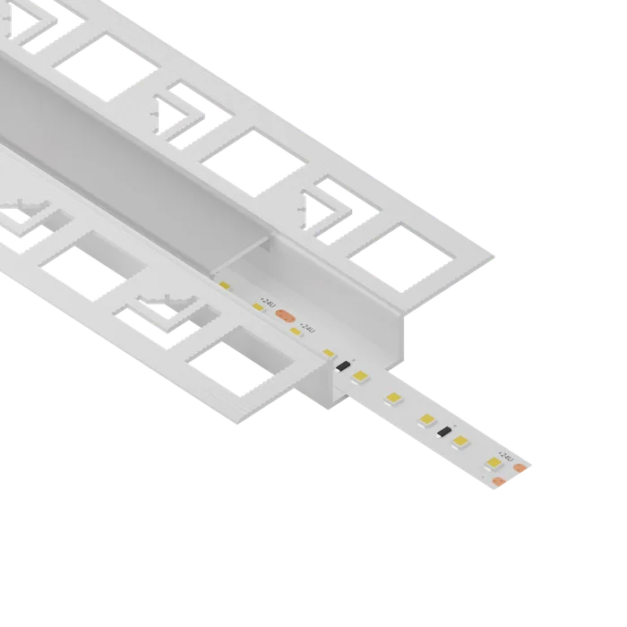 ALU profil L021, render kot izrez brez ozadja