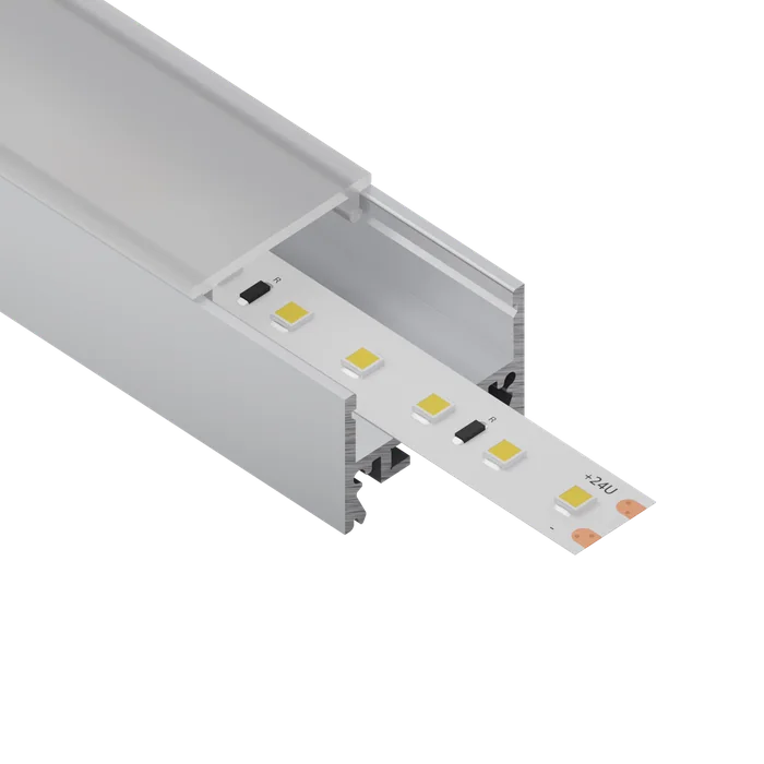 ALU profil L027, render kot izrez brez ozadja