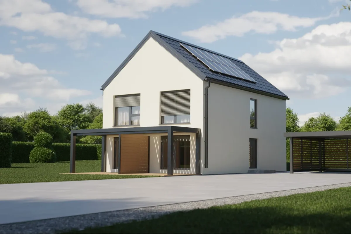 Serija MX1 s pergolo, arhitekturni render