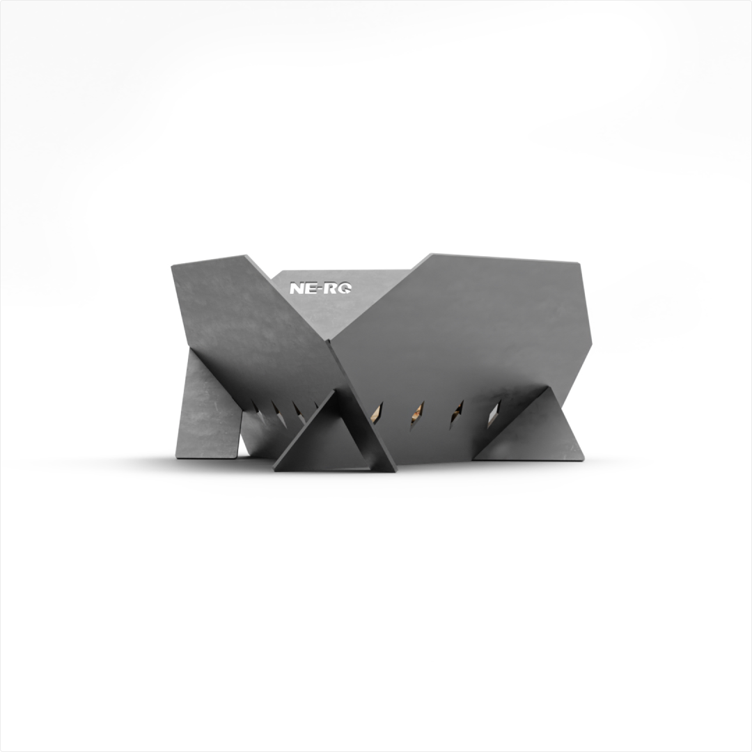 Ognjišče Fire Pit, zloženo za transport, 3D render