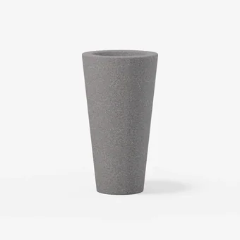 Korito magnolija 42x42x76, obdelava peskan črn, 3D render za katalog Pučko