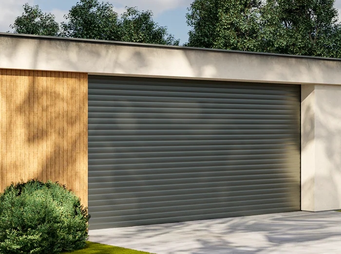 Rolo garažna vrata, 3D render, Tehrol