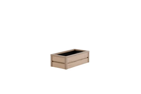 Visoka greda Teravita, 100 × 50 cm, višina 30 cm, 3D render